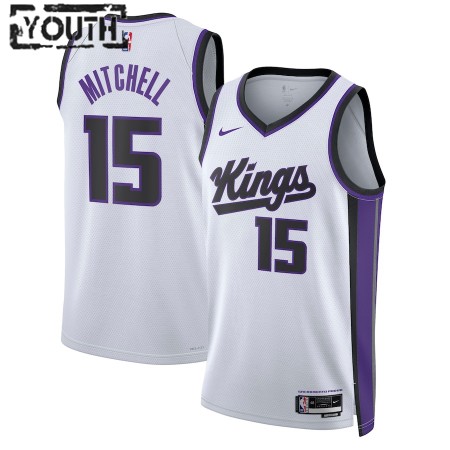 Maillot Basket Enfant Sacramento Kings Davion Mitchell 2023-24 Nike Association Edition Blanc Swingman Maillot Basket Enfant Sacramento Kings Davion Mitchell 2023-24 Nike Association Edition Blanc Swingman